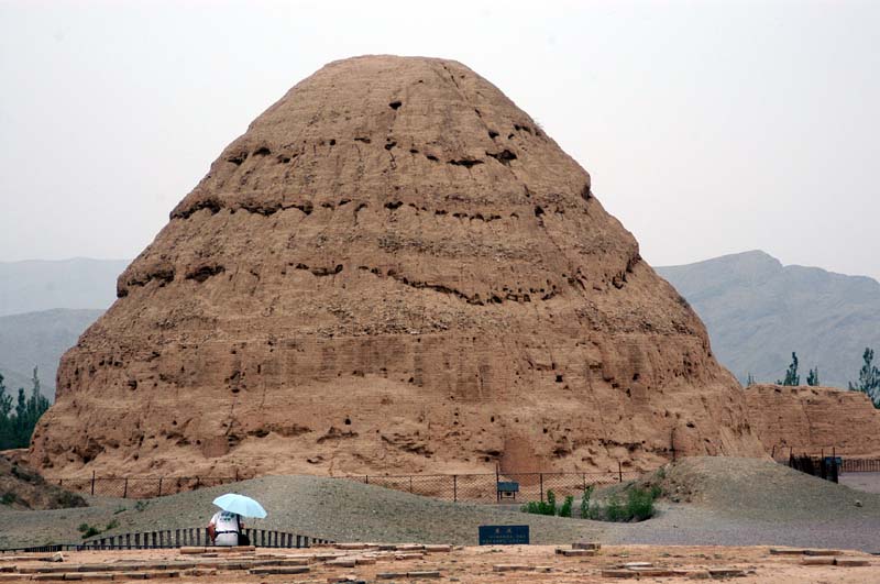 西夏王陵三号墓全景 摄影 老摩