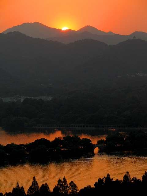 西湖夕照 摄影 修伯里