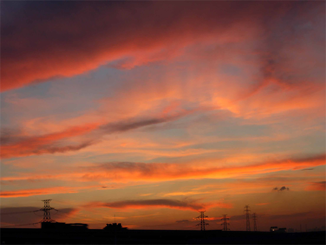 窗外的夕阳 摄影 芦文小再