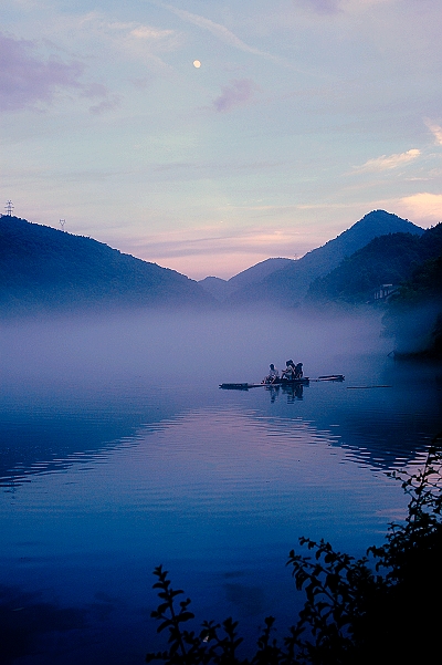 东江夕照 摄影 秋枫叶