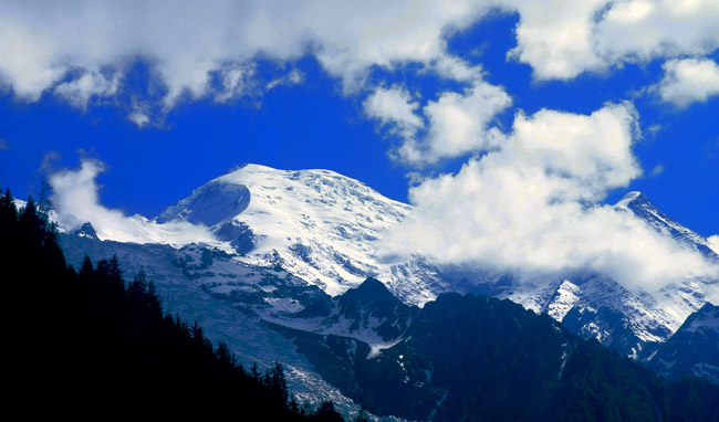 勃朗峰（阿尔卑斯山最高峰） 摄影 色哥哥