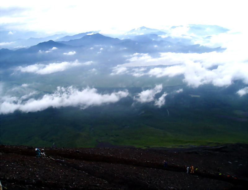 我在攀登富士山的路途中 摄影 段小玲