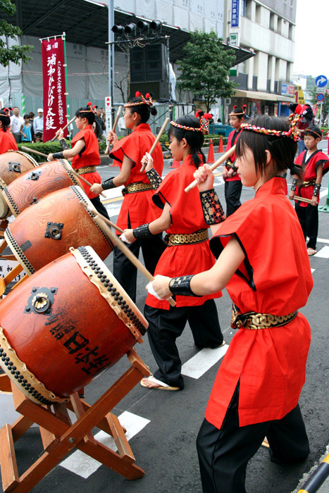 舞蹈祭（祭り）纪实——中学鼓队 摄影 漂泊的云