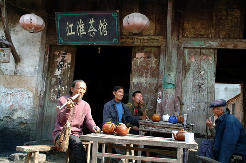 江淮茶馆（摄于安徽临涣镇） 摄影 东方一耳