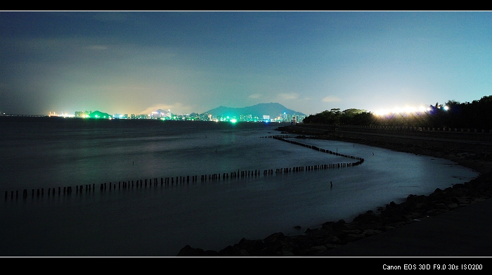 夜半海湾 摄影 水又十一汉