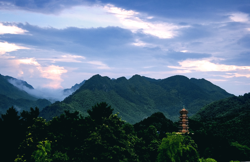 九华山 摄影 纸虎