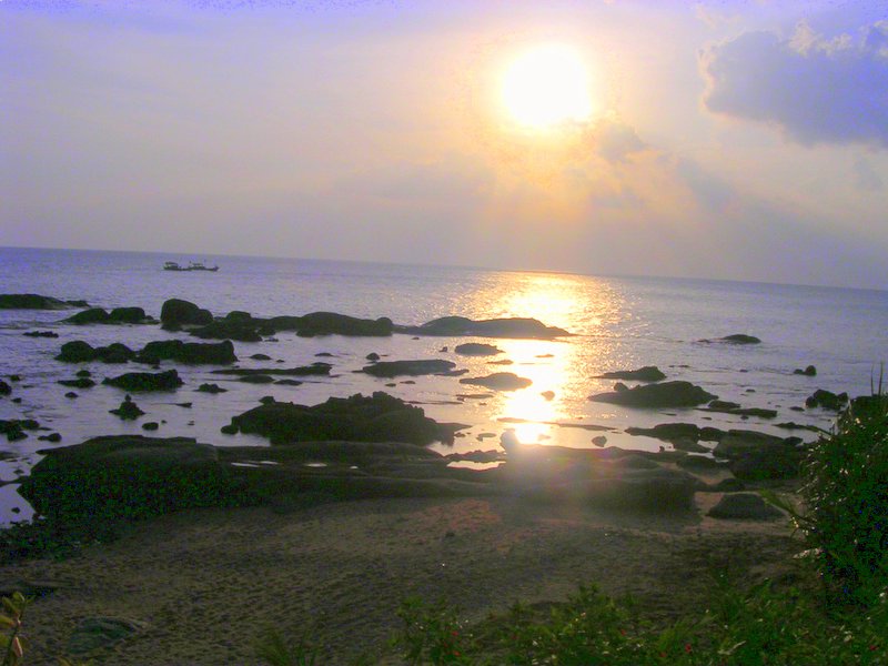 夕照下的海 摄影 彼岸的风景