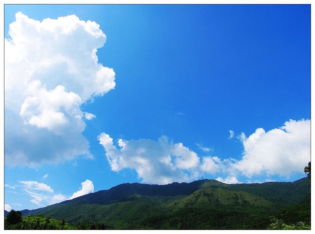 碧山,白云,蓝天 摄影 小小鸭