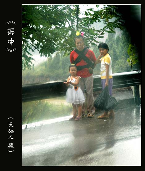 雨中 摄影 天地影人