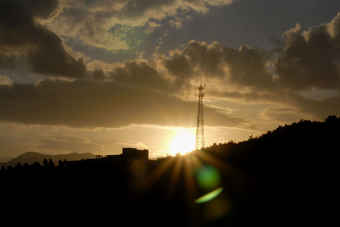 夕照高塔 摄影 青龙侠