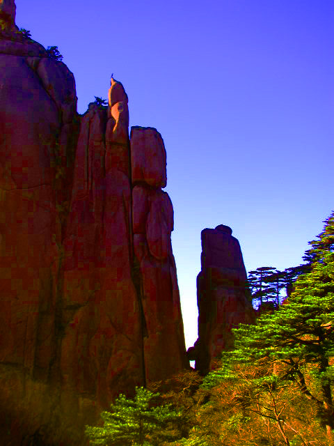 黄山峰 摄影 甲由田