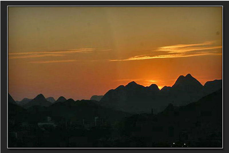 夕阳西下 摄影 火木夕羊