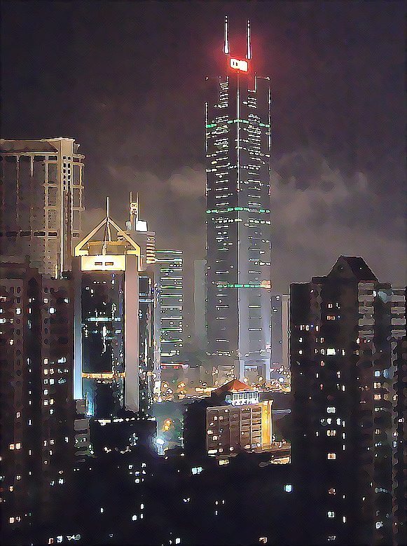 广州－窗外夜景 摄影 JACKWELL