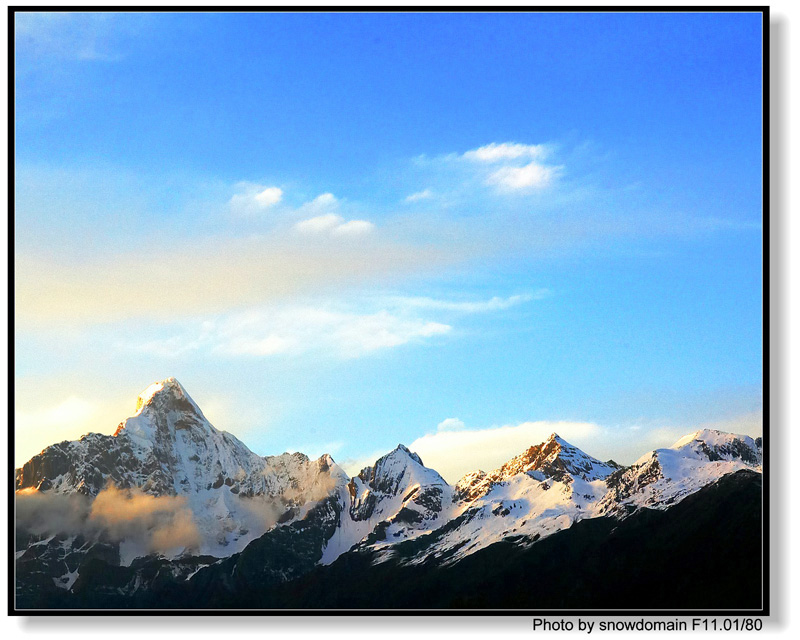 夕照金山 摄影 雪域高原