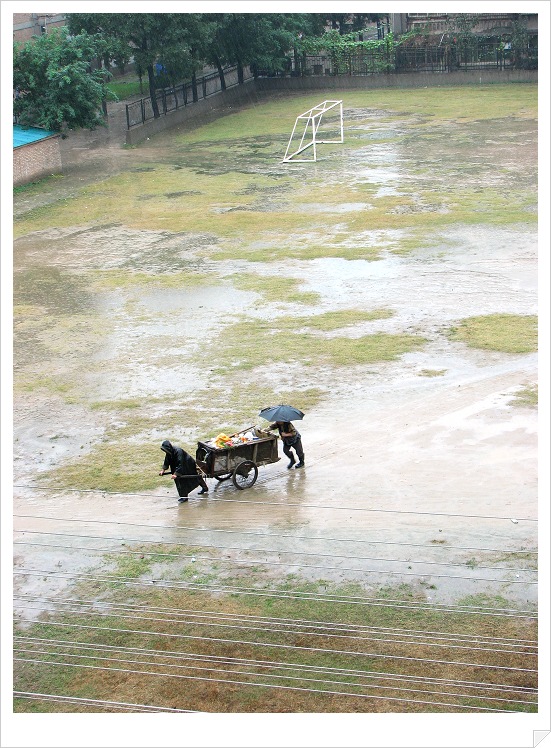 雨中的球场 摄影 guokx