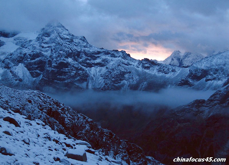 雪后朝霞 摄影 山中客