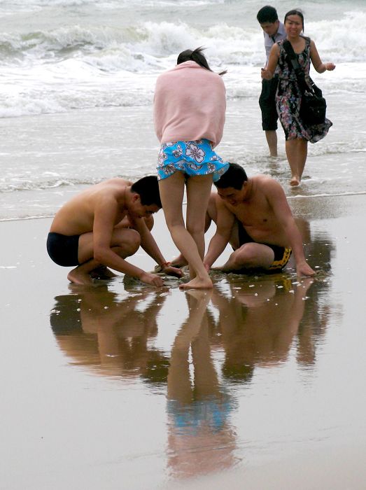 观海_沙滩造型 摄影 铱君