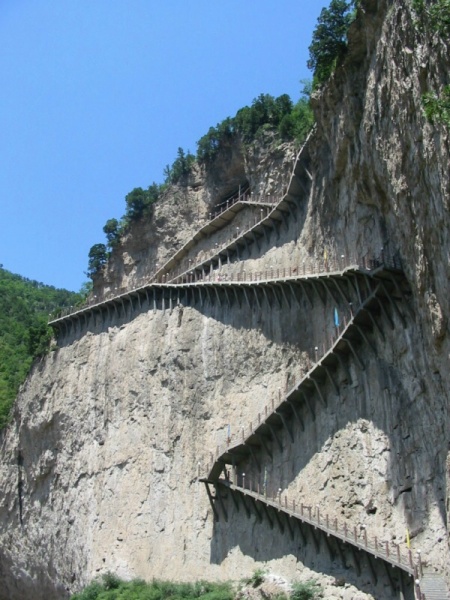 绵山悬梯 摄影 峨嵋