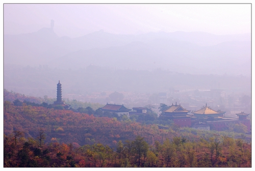 远眺棒槌山 摄影 胖胖牛哥