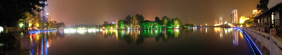 西湖全景 摄影 头发祈祷皇后