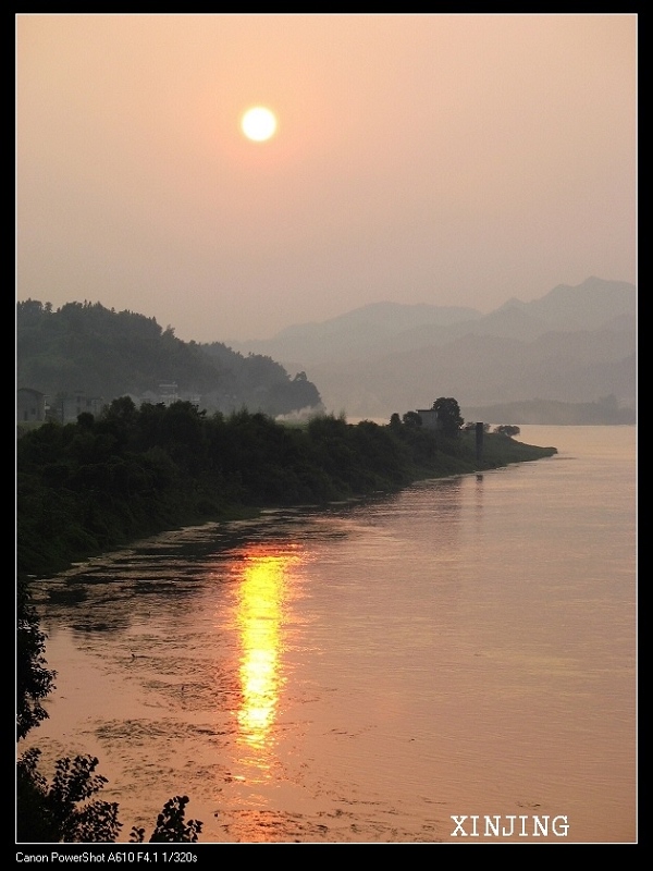 资水夕照 摄影 心景