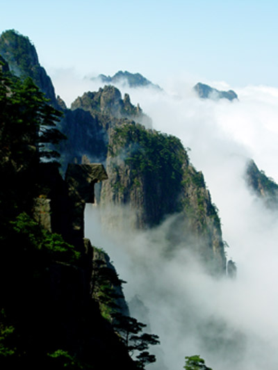 仙人晒靴 摄影 黄山风光