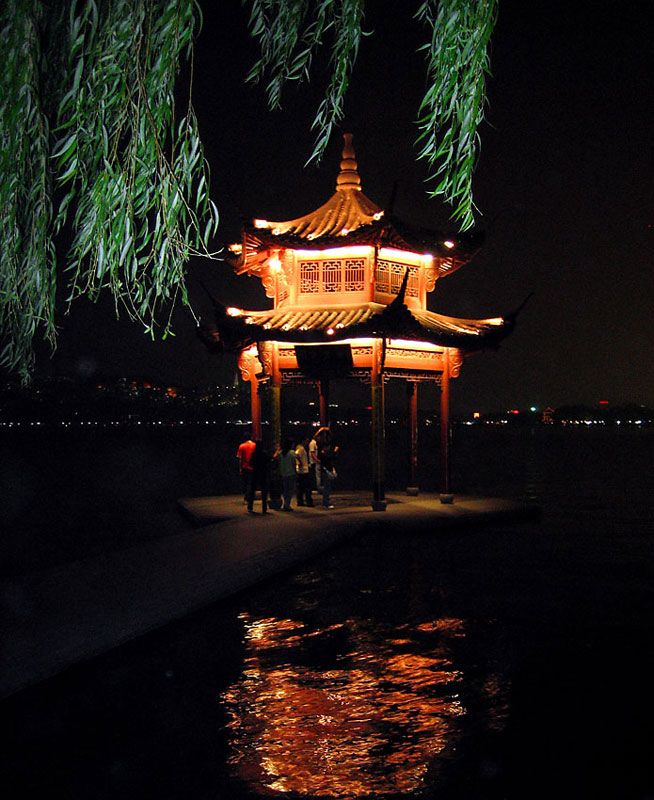 西湖风光   西湖的夜晚 摄影 心雨II