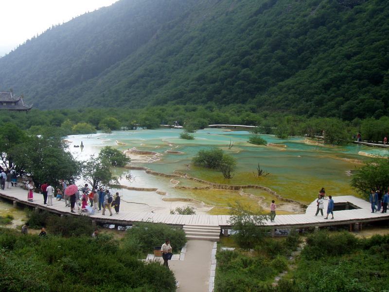 五彩池 摄影 休闲沙子