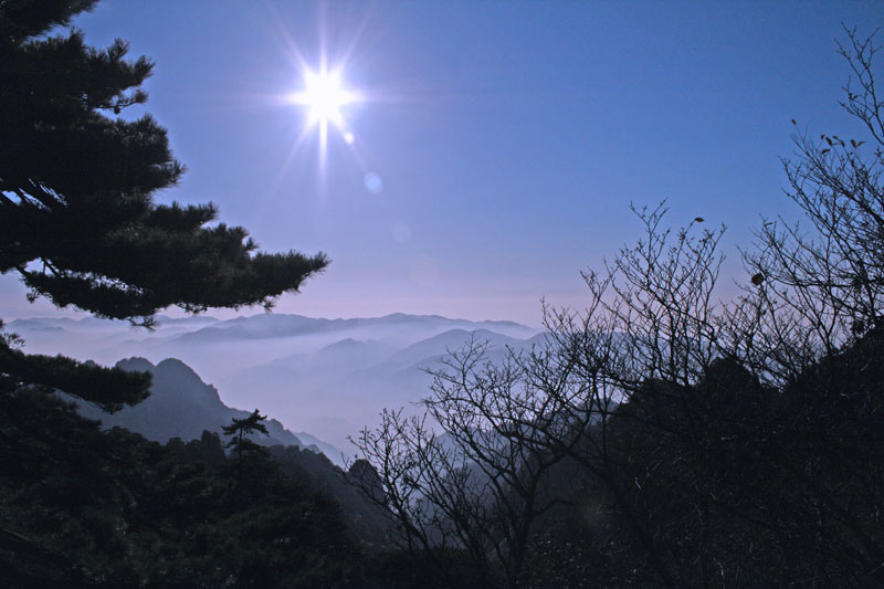 黄山 摄影 雨好