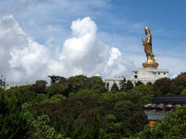 南海观音 摄影 河边