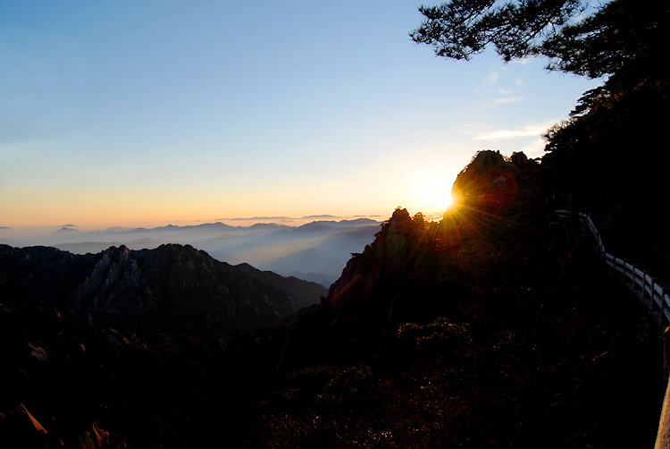 日出黄山 摄影 大卫.com