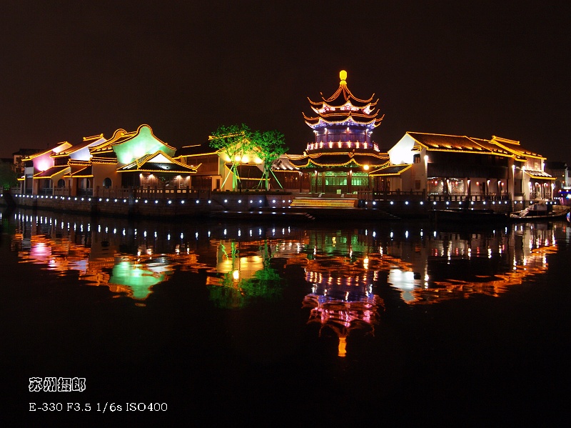 苏州阊门夜景 摄影 苏州摄郎