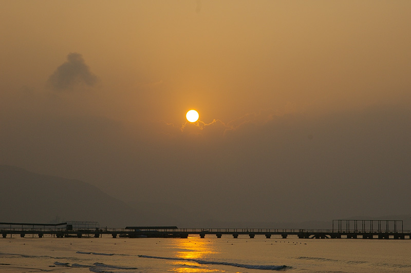 亚龙湾日出 摄影 潜水龙