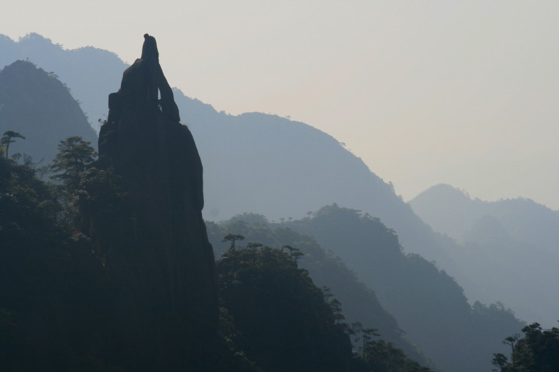 三清山.老道拜月 摄影 农颜大悦