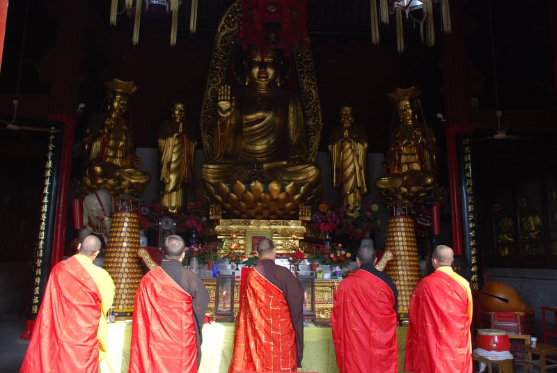 秋染天宁寺(4)向佛祖诵经 摄影 研影