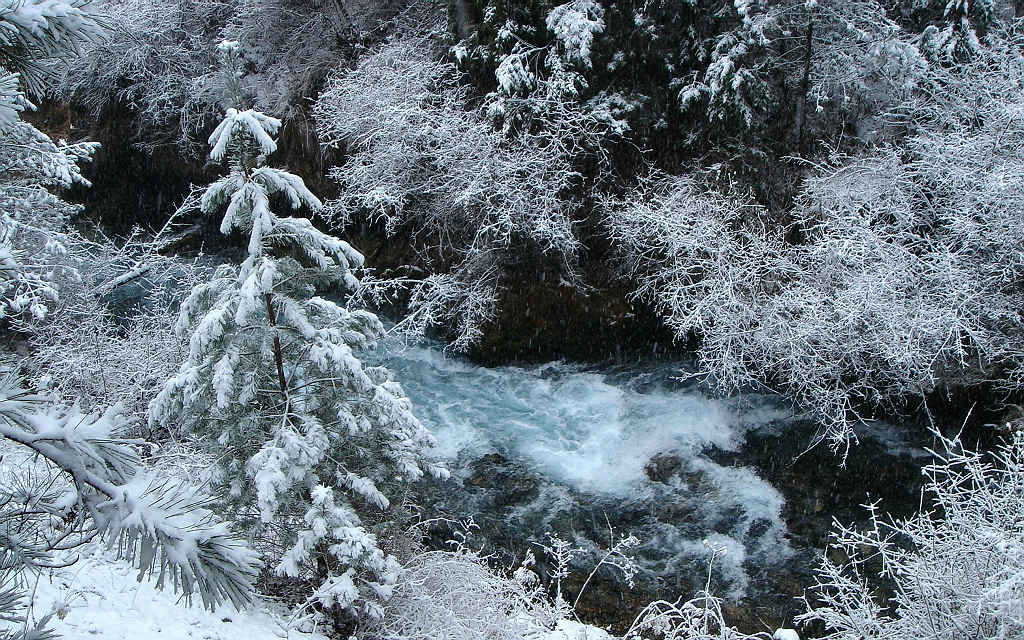 九寨沟雪景之一 摄影 镜头中的世界