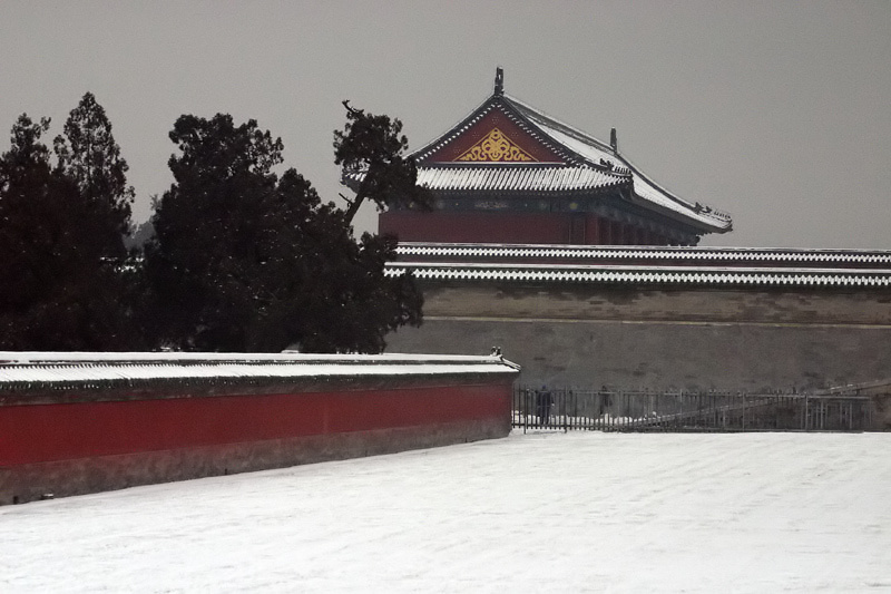 天坛的雪 摄影 白银老周