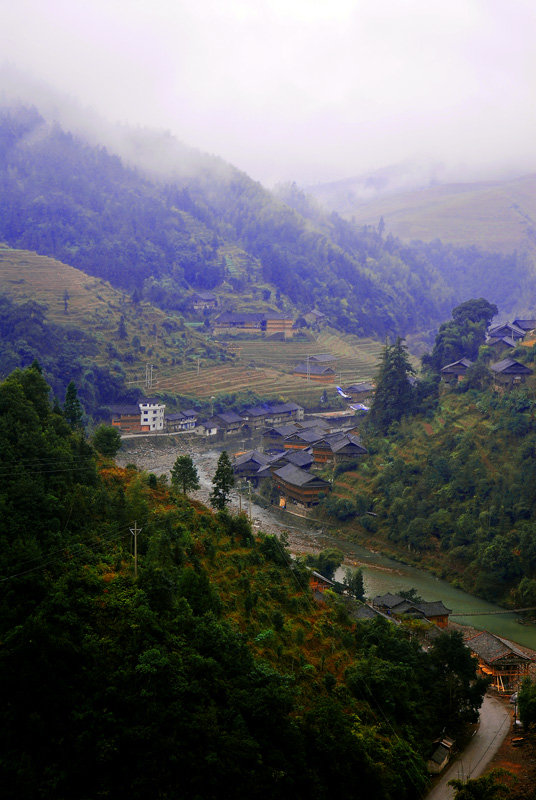 烟雨龙脊 摄影 周锦连