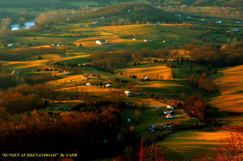 "SUNSET AT SHENANDOAH" 摄影 yuhan