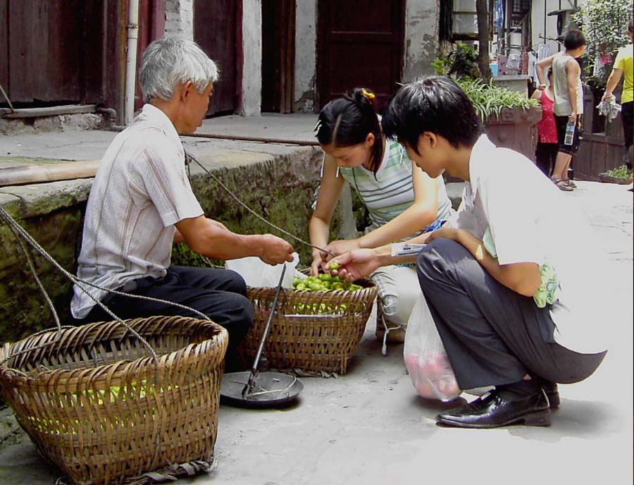 卖梨枣 摄影 书鸣