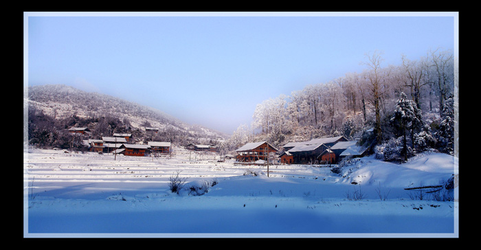 山村的雪 摄影 老土豆