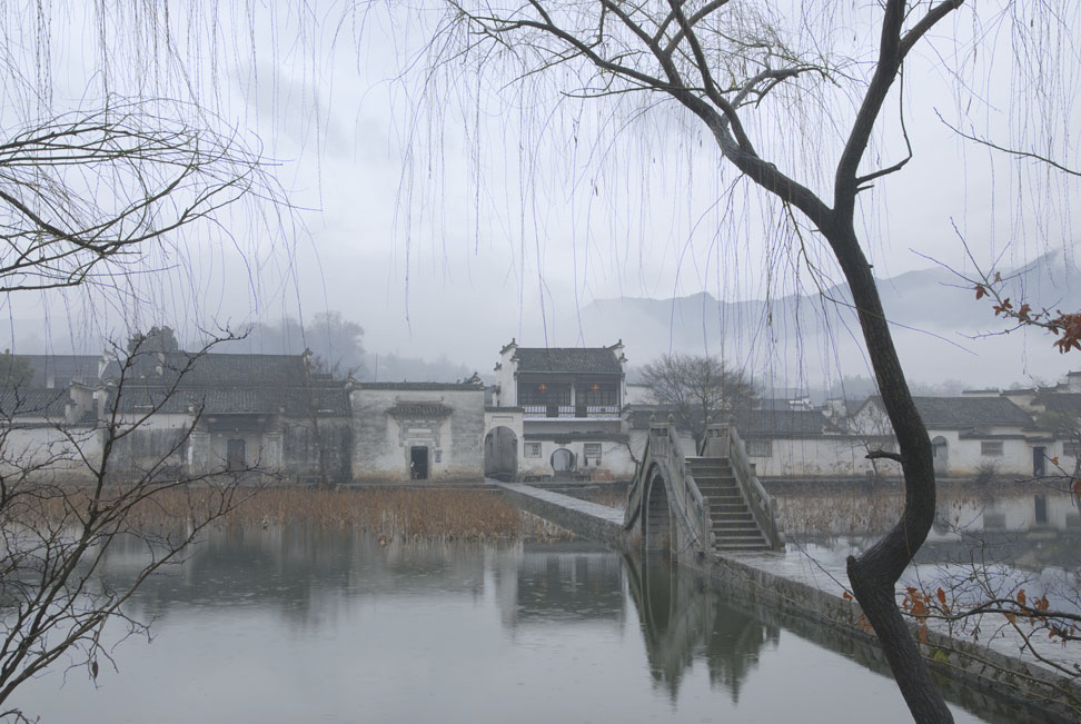 小雨中的宏村 摄影 胡子一大把