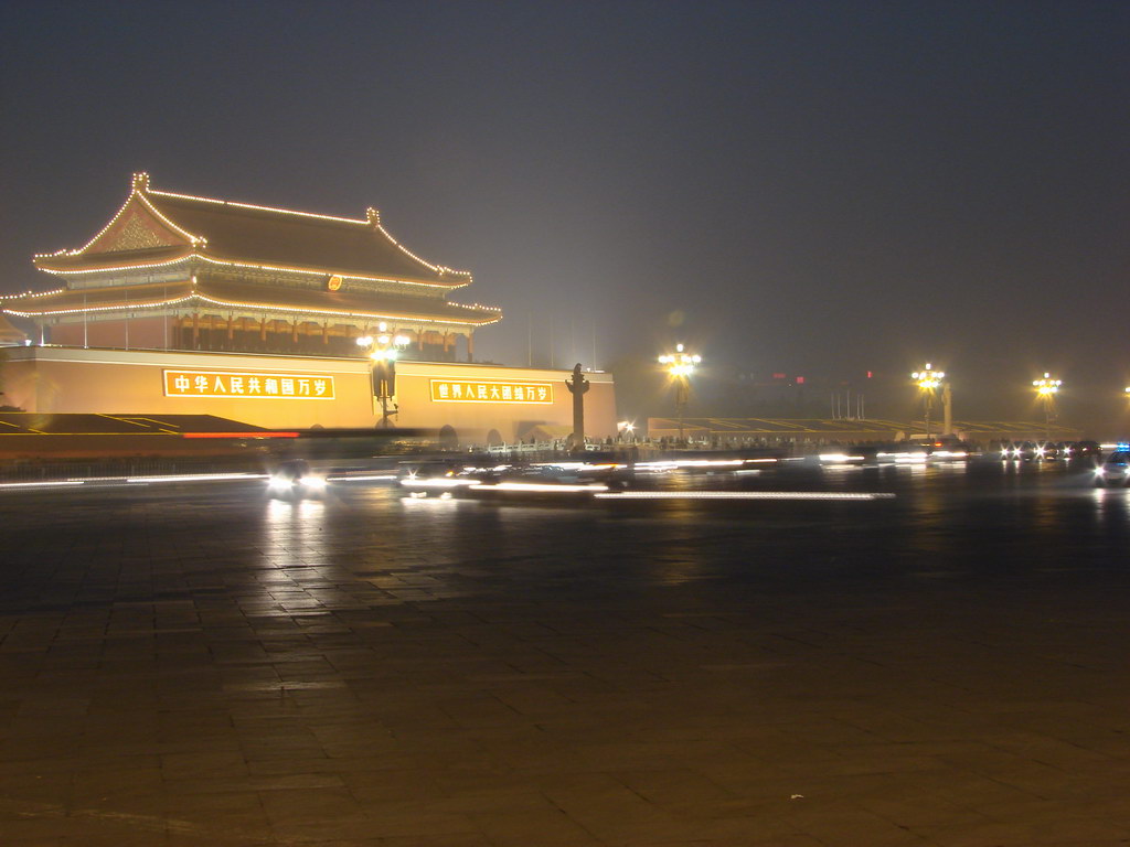 天安门夜景 摄影 我爱大光圈