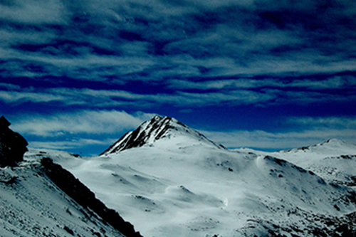 红军长征的夹金雪山 摄影 长风画