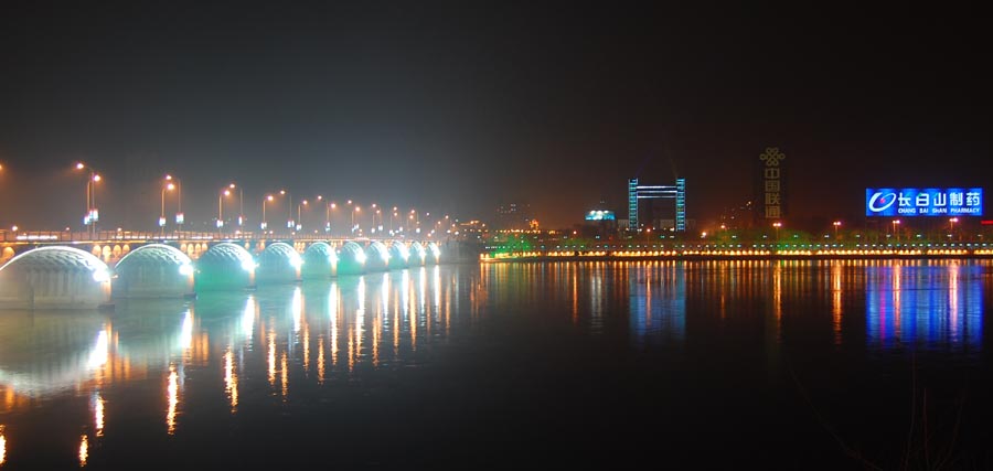 松花江之夜小景 摄影 巴虎邨人