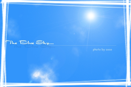 The blue sky 摄影 燃烧记忆