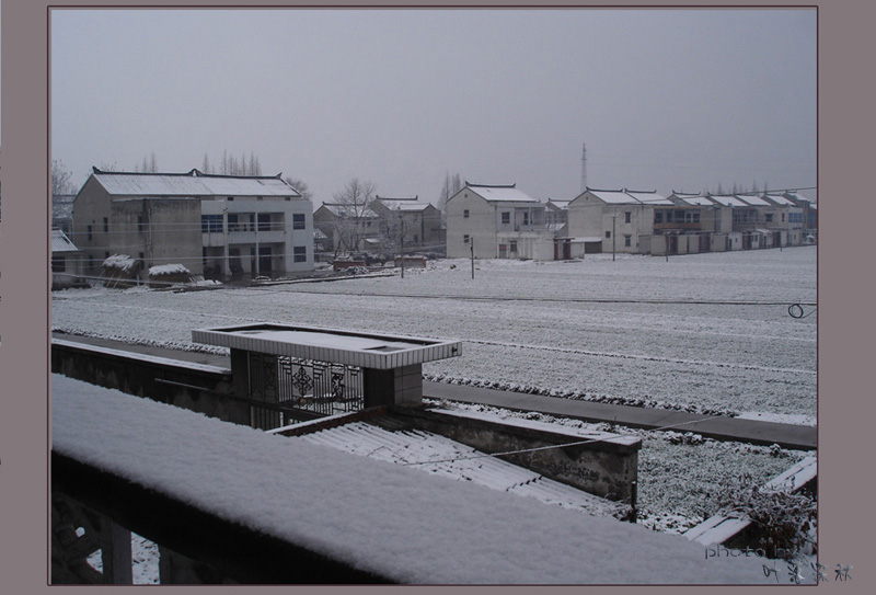 雪后的村庄 摄影 落叶深秋