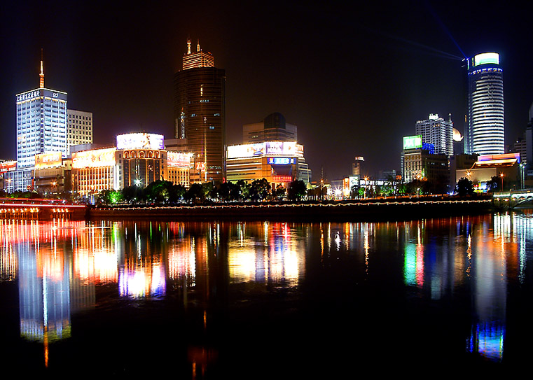 宁波三江口夜景 摄影 易达