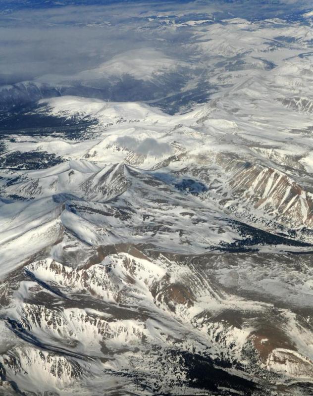 美国落基山雪景之二 摄影 一剑抉云开