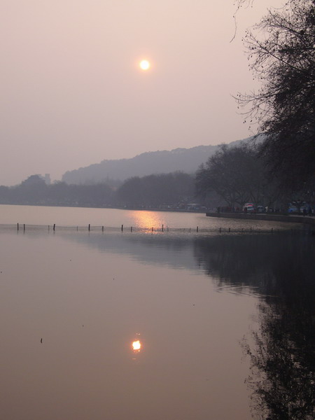 夕阳红下的西湖美景 摄影 laoke